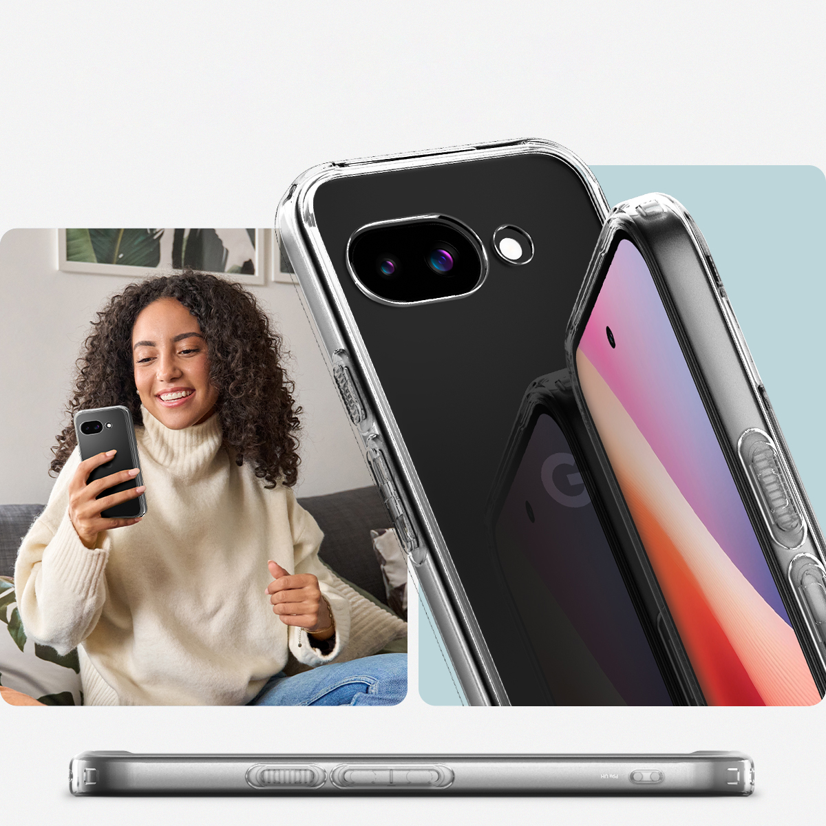 Etui Spigen Ultra Hybrid do Google Pixel 9A, przezroczyste